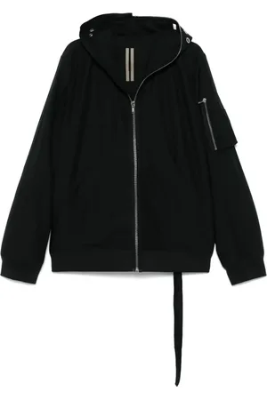 Rick Owens Kurtki, Mężczyzna, Czarny, L, Pikowany Gimp Flight Bomber
