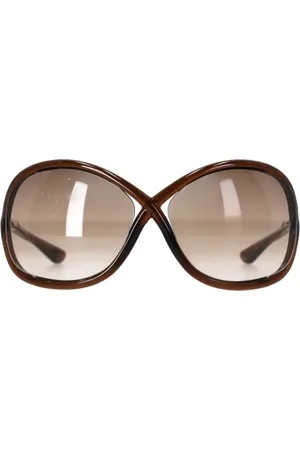Tom Ford Pre-owned, Kobieta, brązowy, ONE SIZE, Pre-owned Plastic sunglasses