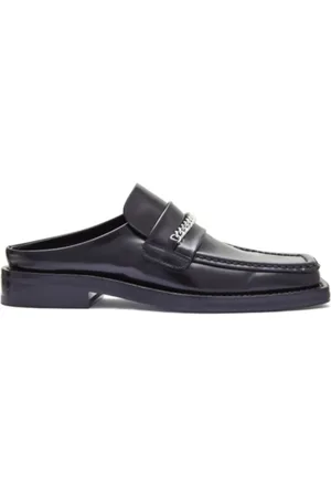 MARTINE ROSE Buty, Mężczyzna, Czarny, 40 EU, Czarne buty z kwadratowym palcem