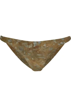 Cortana Stroje kąpielowe, Kobieta, Żółty, L, Ryo, bikini brief trap print