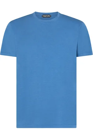 Tom Ford Koszulki, Mężczyzna, Niebieski, M, Jasnoniebieskie T-shirty i Pola