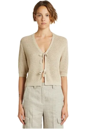 MARELLA Koszulki, Kobieta, Beżowy, L, Stylowy Cardigan Array Large