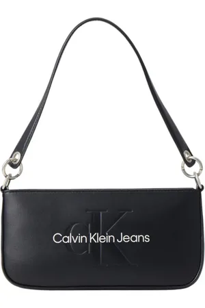 Calvin Klein Torebki, Kobieta, Czarny, ONE SIZE, Skóra, Torba na ramię - Czarny PU Skóra