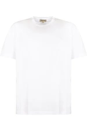 Woolrich Koszulki, Mężczyzna, Biały, M, Bawełniany T-shirt z okrągłym dekoltem Biały