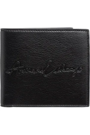 Armani Exchange Akcesoria, Mężczyzna, Czarny, ONE SIZE, Poliester, Portfel z logo