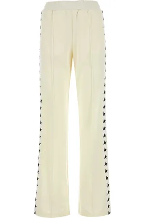 Golden Goose Spodnie, Kobieta, Beżowy, L, Ivory Polyester Dorotea Joggers