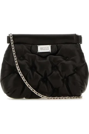 Maison Margiela Torebki, Kobieta, Czarny, ONE SIZE, Czarna Skórzana Torba na Ramię
