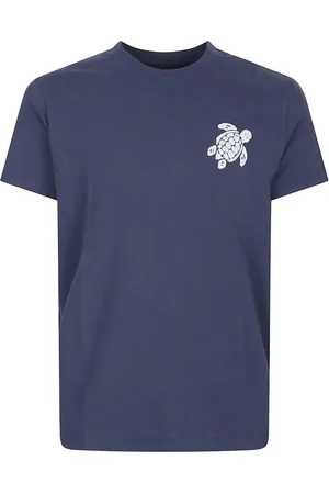 Vilebrequin Koszulki, Mężczyzna, Niebieski, M, Stylowy Wyprany T-shirt