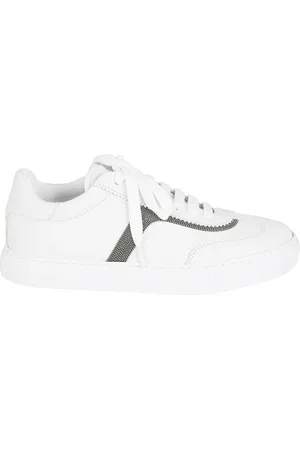 Brunello Cucinelli Buty, Kobieta, Biały, 40 EU, Białe Sneakers Scarpe