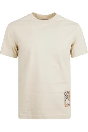 Burberry Koszulki, Mężczyzna, Beżowy, S, Stylowe T-shirty i Pola