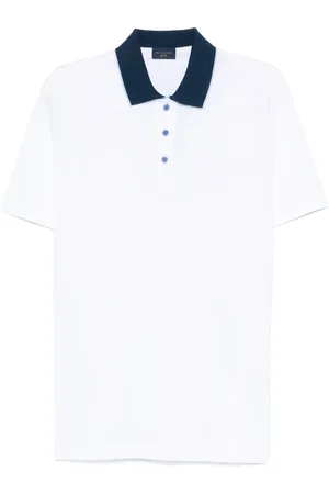 Paul & Shark Koszulki, Mężczyzna, Biały, L, Eko Polo Shirt Made in Italy