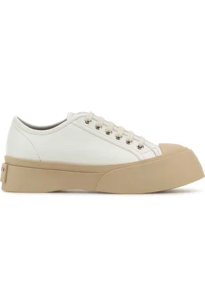 Marni Buty, Mężczyzna, Biały, 41 EU, Białe Skórzane Sneakersy Pablo