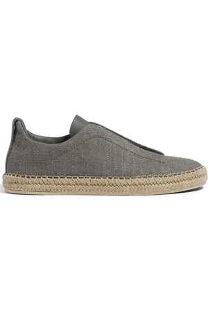 Ermenegildo Zegna Buty, Mężczyzna, Szary, 44 EU, Stylowe Espadryle Triple Stitch