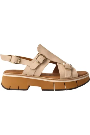 Calce Buty, Kobieta, Beżowy, 39 EU, Beżowe Skórzane Sandały Damskie
