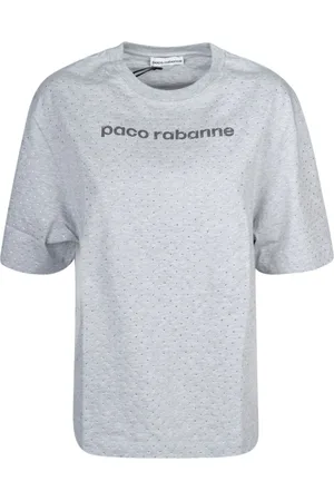Paco rabanne Koszulki, Kobieta, Szary, M, Szara Koszulka P073