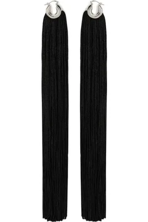 Jil Sander Akcesoria, Kobieta, Czarny, ONE SIZE, Czarny Kompozycja Mosiądz Minimalistyczne Kolczyki