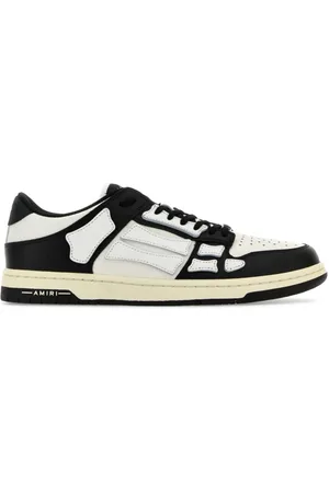 AMIRI Buty, Mężczyzna, Czarny, 45 EU, Dwukolorowe skórzane buty Skel