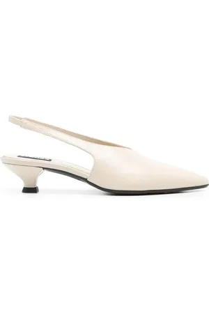 ALOHAS Buty, Kobieta, Beżowy, 37 EU, Slingback Kitten Heel Sandal