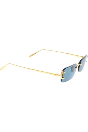 Linda Farrow Akcesoria, unisex, Żółty, ONE SIZE, Stylowe okulary przeciwsłoneczne dla modnych stylizacji