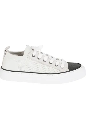 Brunello Cucinelli Buty, Kobieta, Biały, 37 EU, Stylowe Sneakers Scarpe