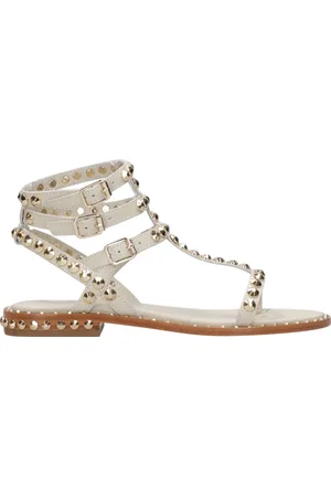 Ash Buty, Kobieta, Beżowy, 39 EU, Studded Leather Baby Powder Sandals
