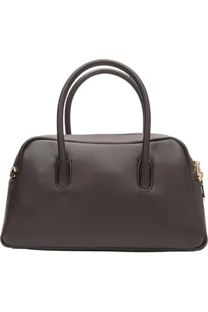 Estro Torebki, Kobieta, brązowy, ONE SIZE, Ciemnobrązowa Satchel Bag dla Kobiet wykonana z Prawdziwej Skóry