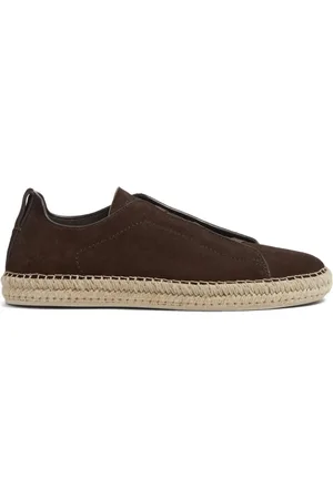 Ermenegildo Zegna Buty, Mężczyzna, brązowy, 42 EU, Stylowe Espadrille Sneakers dla Mężczyzn