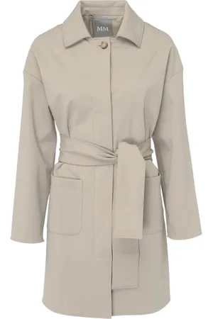 Max Mara Płaszcze, Kobieta, Beżowy, L, Elegancka Czarna Sukienka