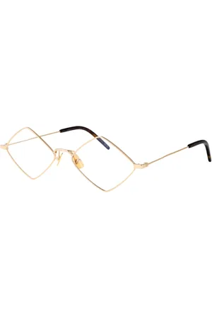 Saint Laurent Akcesoria, unisex, Żółty, S, Lisa Optical Glasses