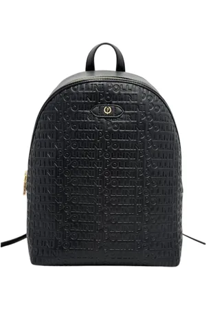 Pollini Torebki, Kobieta, Czarny, ONE SIZE, Logo w tonacji ton w plecaku damskim