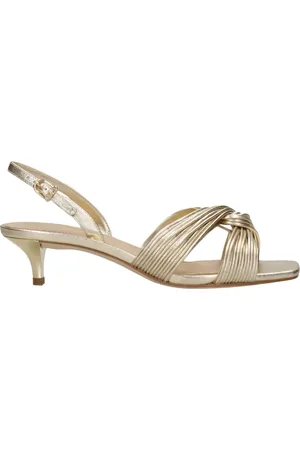Michael Kors Buty, Kobieta, Żółty, 41 EU, Metallic Finish Slip-On Sandały