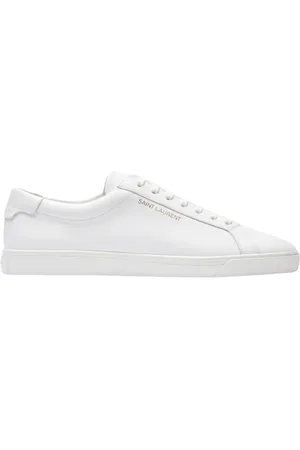 Saint Laurent Buty, Mężczyzna, Biały, 41 EU, Białe niskie topy sneakersy 9030