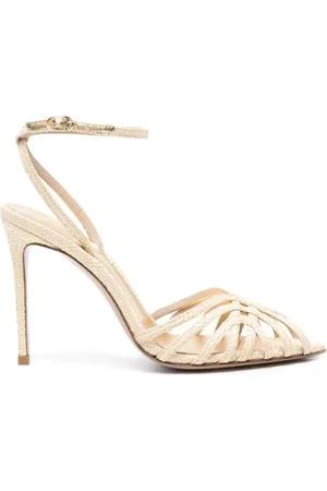 LE SILLA Buty, Kobieta, Żółty, 38 1/2 EU, Brązowe Naturalne włókna Skórzane buty