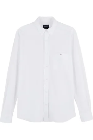 Eden Park Koszule, Mężczyzna, Biały, 3XL, Bawełna, Bawełniana Koszula Regular Fit z Logo