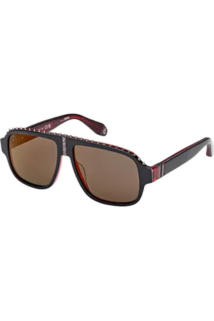 Christian Louboutin Akcesoria, unisex, Czarny, L, Okulary przeciwsłoneczne Aviator w błyszczącej czerni