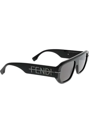 Fendi Akcesoria, unisex, Czarny, ONE SIZE, Stylowe okulary przeciwsłoneczne z unikalnym wzornictwem