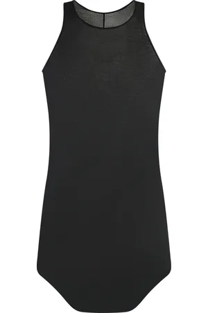 Rick Owens Koszulki, Mężczyzna, Czarny, XS, Bawełniana Koszulka z Obrzeżem