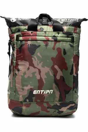 ENTERPRISE JAPAN Torebki, Mężczyzna, Wielobarwność, ONE SIZE, Kamuflażowy Plecak Wiaderko Marrone E Verde