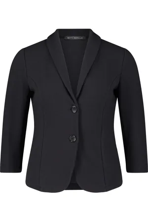 Betty Barclay Kurtki, Kobieta, Czarny, L, Elegancki Krótki Blezer z Guzikami