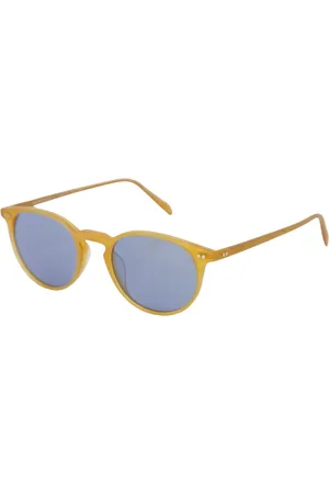 Oliver Peoples Akcesoria, unisex, Żółty, ONE SIZE, Okulary przeciwsłoneczne Amber Tortoise
