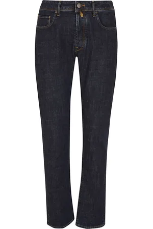 Incotex Jeansy, Mężczyzna, Niebieski, W40, Denim, Slim-Fit Denim Jeansy