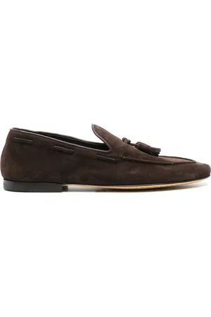 Officine creative Buty, Mężczyzna, brązowy, 43 EU, Zamsz, Włoskie Mokasynyy z Frędzlami z Zamszu