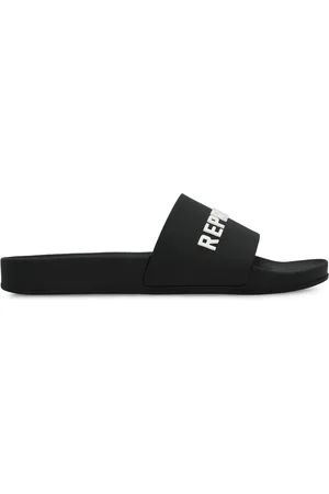 Represent Buty, Mężczyzna, Czarny, 42 EU, Gumowe klapki basenowe