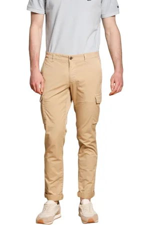 Masons Spodnie, Mężczyzna, Beżowy, S, Bawełna, Khaki Spodnie Cargo Regular Fit