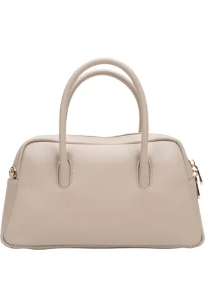 Estro Torebki, Kobieta, Beżowy, ONE SIZE, Beżowa Satchel Bag dla Kobiet z prawdziwej skóry