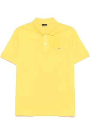 Paul & Shark Koszulki, Mężczyzna, Żółty, 3XL, Bawełna, Bawełniana Koszulka Polo 100% Bawełna Włochy