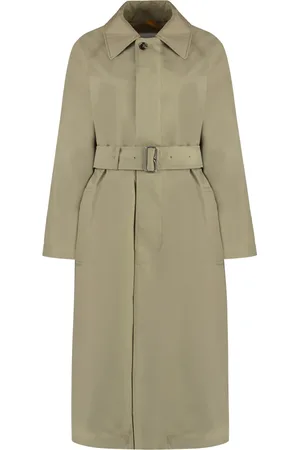 Burberry Płaszcze, Kobieta, Beżowy, 4XS, Bawełna, Dwustronny trencz w kratę