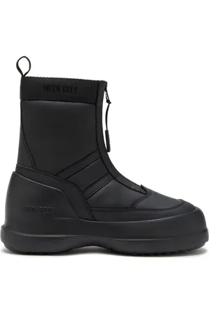 Moon Boot Buty, Kobieta, Czarny, 40 EU, Nylon, Masywny but z zamkiem błyskawicznym