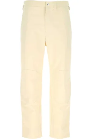 Jil Sander Spodnie, Mężczyzna, Beżowy, L, Ivory Bawełniana Spodnica dla Kobiet