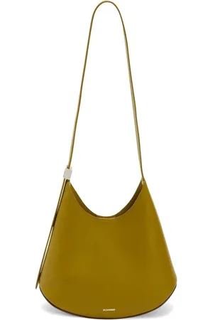 Jil Sander Torebki, Kobieta, Zielony, ONE SIZE, Zielona Skórzana Torba na Ramię